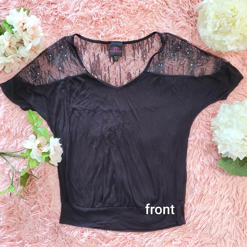 BEBE SEQUENCE  MESH TOP